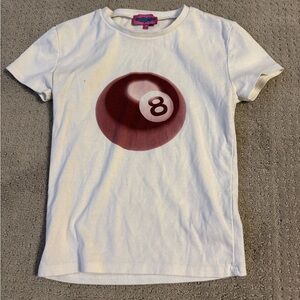 Girls edikted 8 ball shirt size xs.